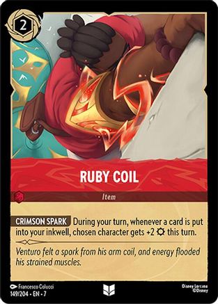 Ruby Coil (149/204) [Archazias Island] Cold Foil Lorcana Single Disney