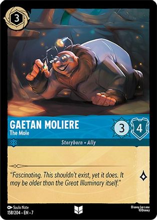 Gaetan Moliere - The Mole (158/204) [Archazias Island] Cold Foil Lorcana Single Disney