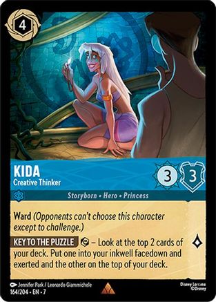 Kida - Creative Thinker (164/204) [Archazias Island] Cold Foil Lorcana Single Disney