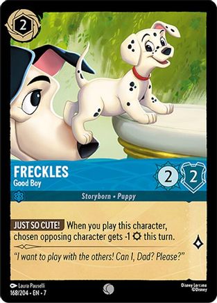 Freckles - Good Boy (168/204) [Archazias Island] Cold Foil Lorcana Single Disney