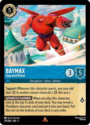 Baymax - Upgraded Robot (175/204) [Archazias Island] Cold Foil Lorcana Single Disney