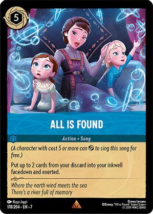 All Is Found (178/204) [Archazias Island] Cold Foil Lorcana Single Disney