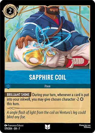 Sapphire Coil (179/204) [Archazias Island] Cold Foil Lorcana Single Disney