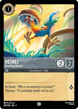 Heihei - Rambling Rooster (185/204) [Archazias Island] Lorcana Single Disney