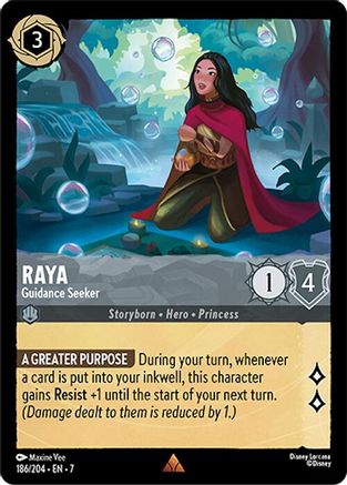 Raya - Guidance Seeker (186/204) [Archazias Island] Cold Foil Lorcana Single Disney