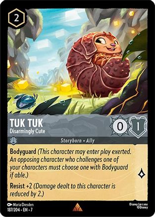Tuk Tuk - Disarmingly Cute (187/204) [Archazias Island] Cold Foil Lorcana Single Disney