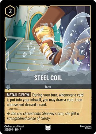 Steel Coil (203/204) [Archazias Island] Cold Foil Lorcana Single Disney