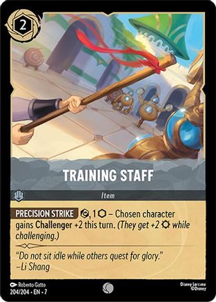 Training Staff (204/204) [Archazias Island] Cold Foil Lorcana Single Disney