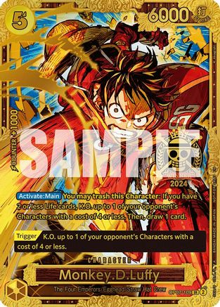 Monkey.D.Luffy (Championship 2024 World Final 1st Place) (OP07-109) [One Piece Promotion Cards] Foil One Piece Single Bandai