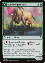 Bonded Herdbeast (MOM-178) [March of the Machine] Foil MTG Single Wizards of the Coast