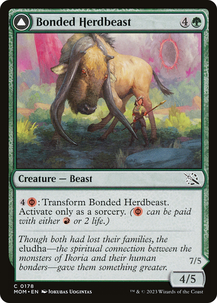 Bonded Herdbeast (MOM-178) [March of the Machine] MTG Single Wizards of the Coast