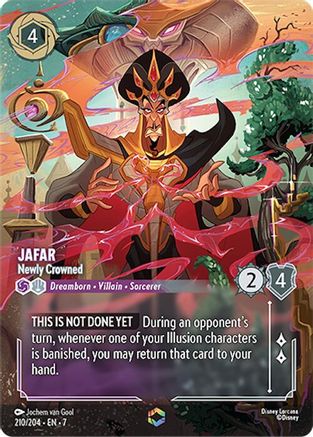 Jafar - Newly Crowned (Enchanted) (210/204) [Archazias Island] Holofoil Lorcana Single Disney