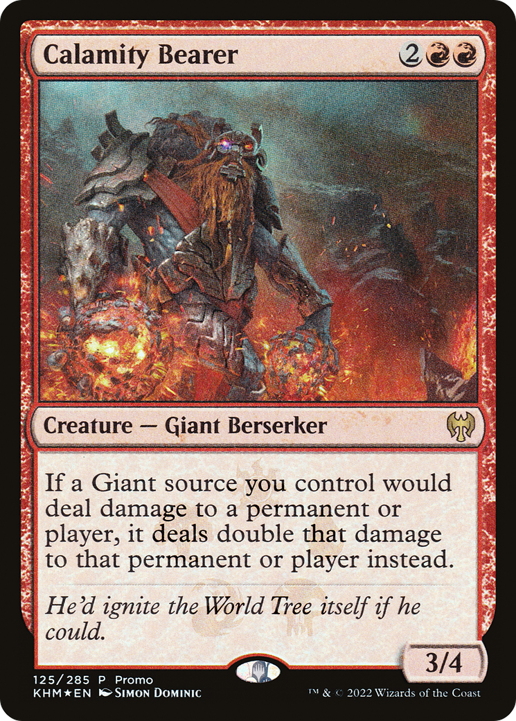 Calamity Bearer (MEDIA-125) [Kaldheim Promos] Foil MTG Single Wizards of the Coast