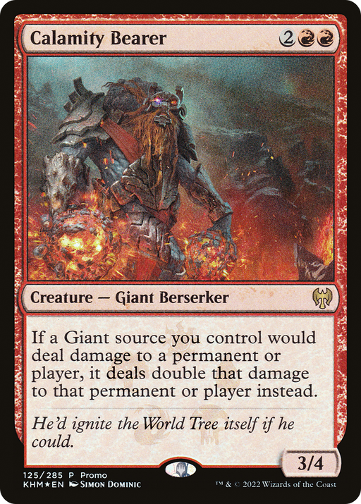 Calamity Bearer (MEDIA-125) [Kaldheim Promos] Foil MTG Single Wizards of the Coast