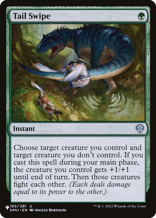 Tail Swipe (LIST-DMU-182) [Mystery Booster] The List MTG Single Wizards of the Coast