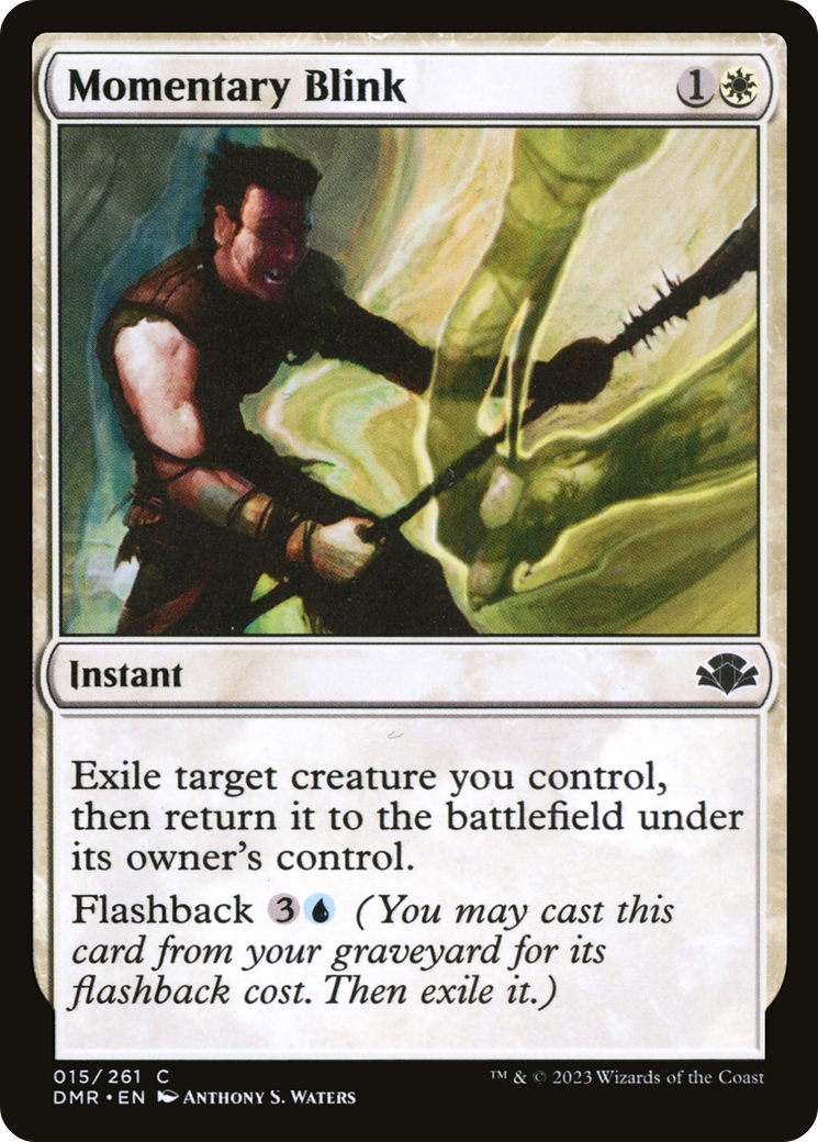 Momentary Blink (DMR-015) [Dominaria Remastered] Foil MTG Single Wizards of the Coast