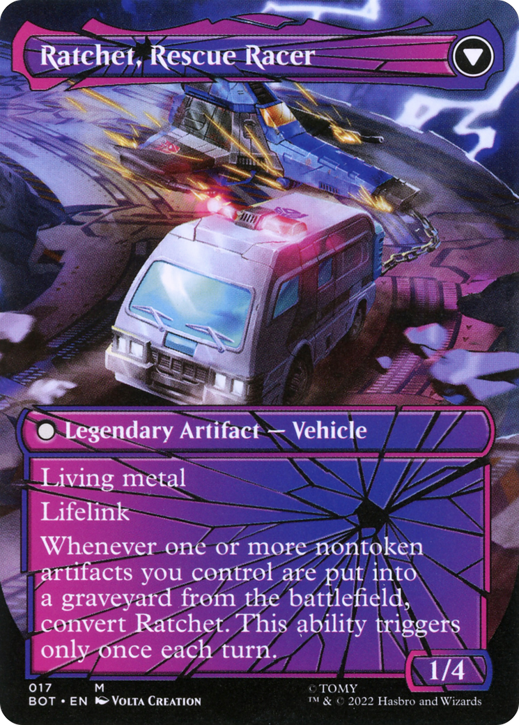 Ratchet, Field Medic (Shattered Glass) (BOT-017) [Transformers] (Borderless) MTG Single Wizards of the Coast
