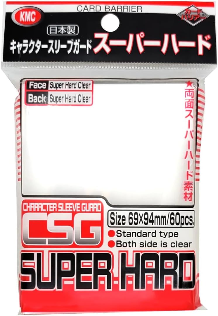 KMC: Outer Sleeve Character Guard - Super Hard Clear 60Ct Card Sleeves KMC Sleeves