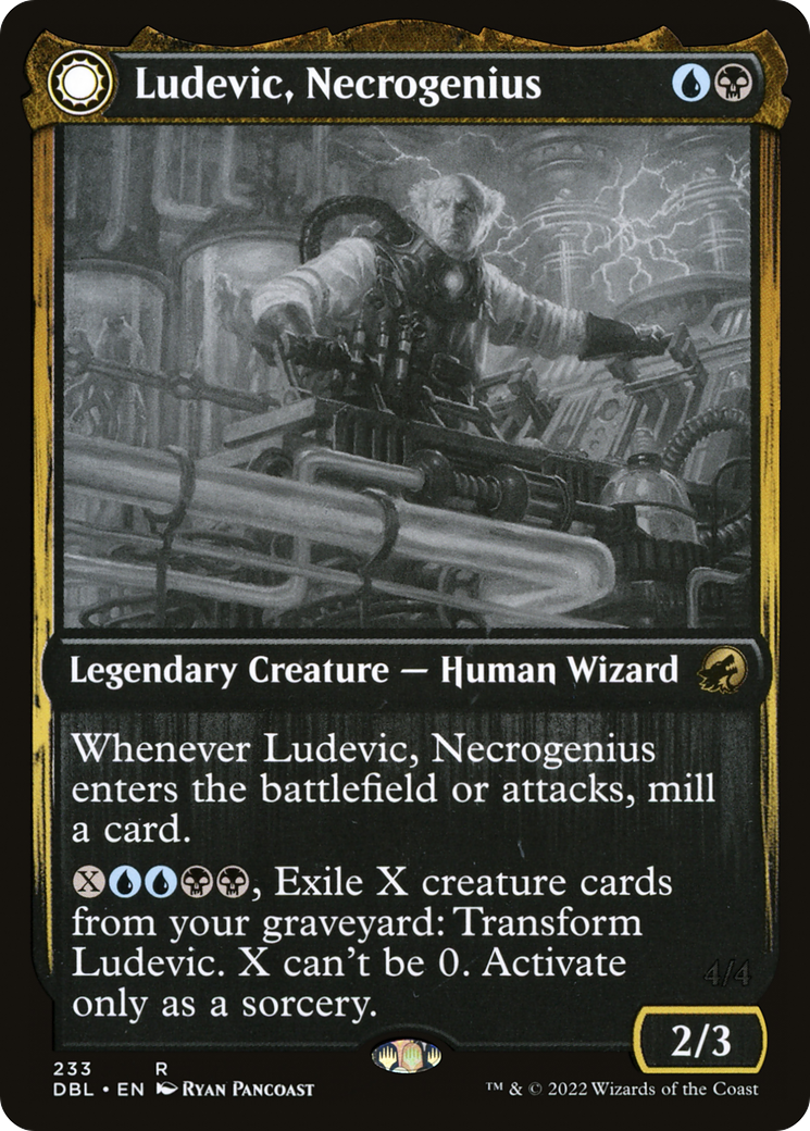Ludevic, Necrogenius // Olag, Ludevic's Hubris (DBL-233) [Innistrad: Double Feature] MTG Single Wizards of the Coast
