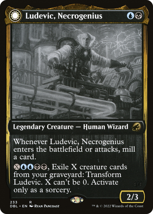 Ludevic, Necrogenius // Olag, Ludevic's Hubris (DBL-233) [Innistrad: Double Feature] MTG Single Wizards of the Coast