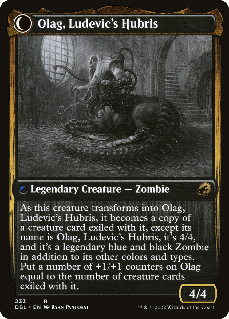 Ludevic, Necrogenius // Olag, Ludevic's Hubris (DBL-233) [Innistrad: Double Feature] Foil MTG Single Wizards of the Coast