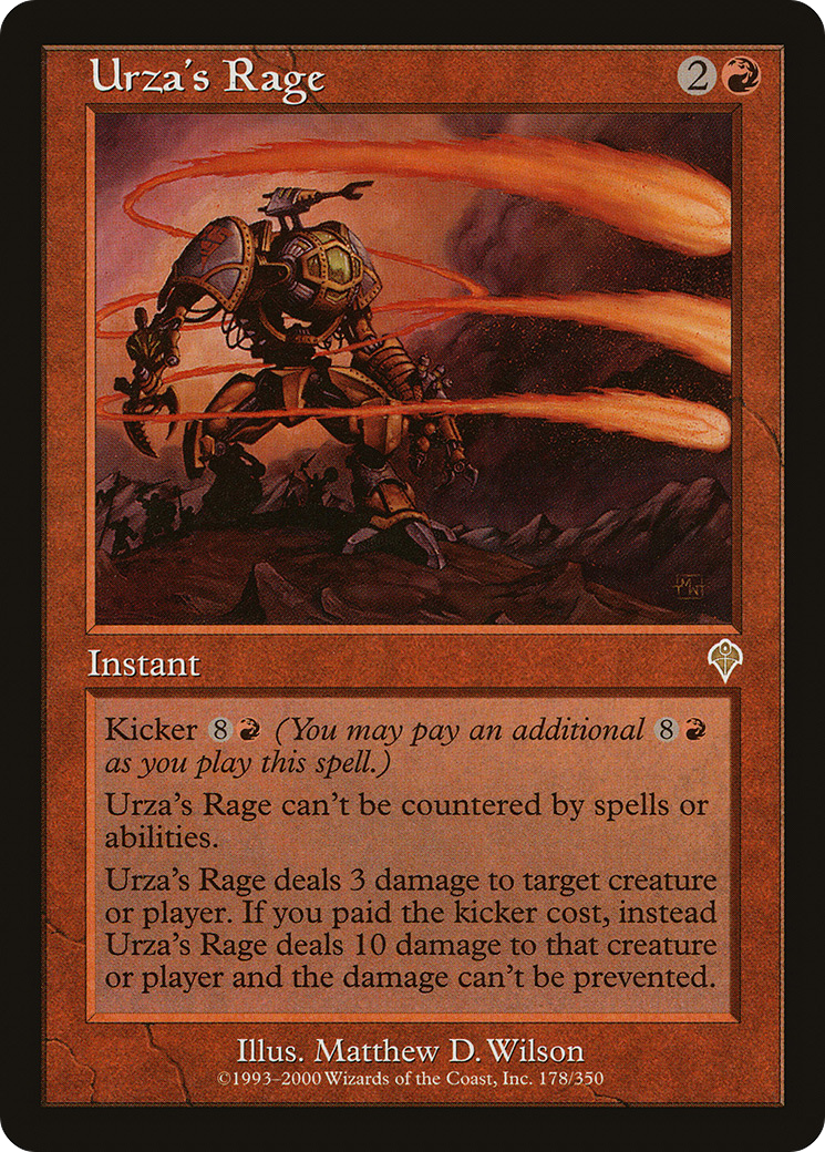 Urza's Rage (INV-178) [Invasion] MTG Single Wizards of the Coast