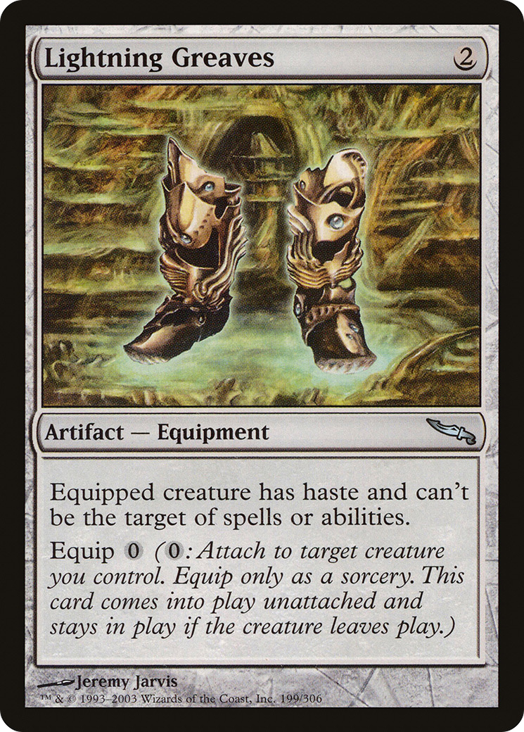 Lightning Greaves (MRD-199) [Mirrodin] MTG Single Wizards of the Coast