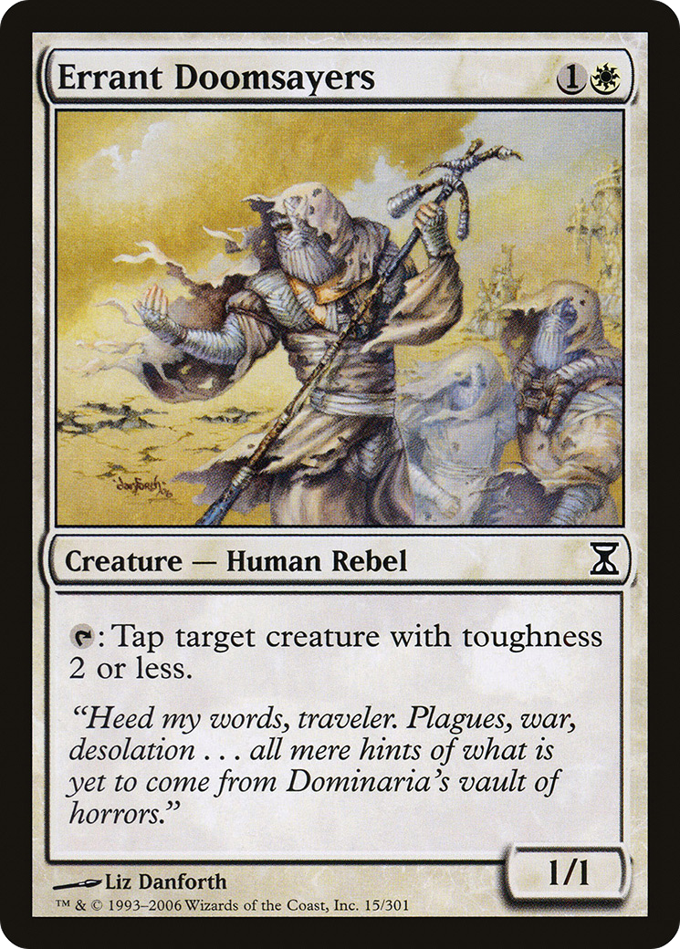 Errant Doomsayers (TSP-015) [Time Spiral] MTG Single Wizards of the Coast