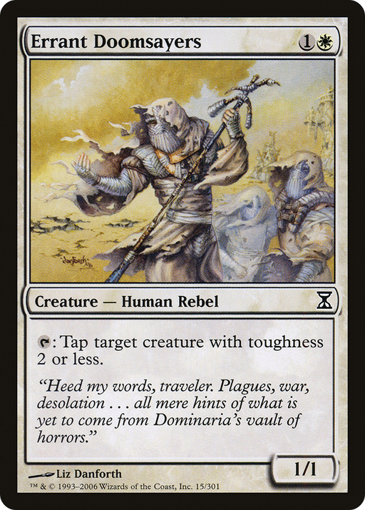 Errant Doomsayers (TSP-015) [Time Spiral] Foil MTG Single Wizards of the Coast