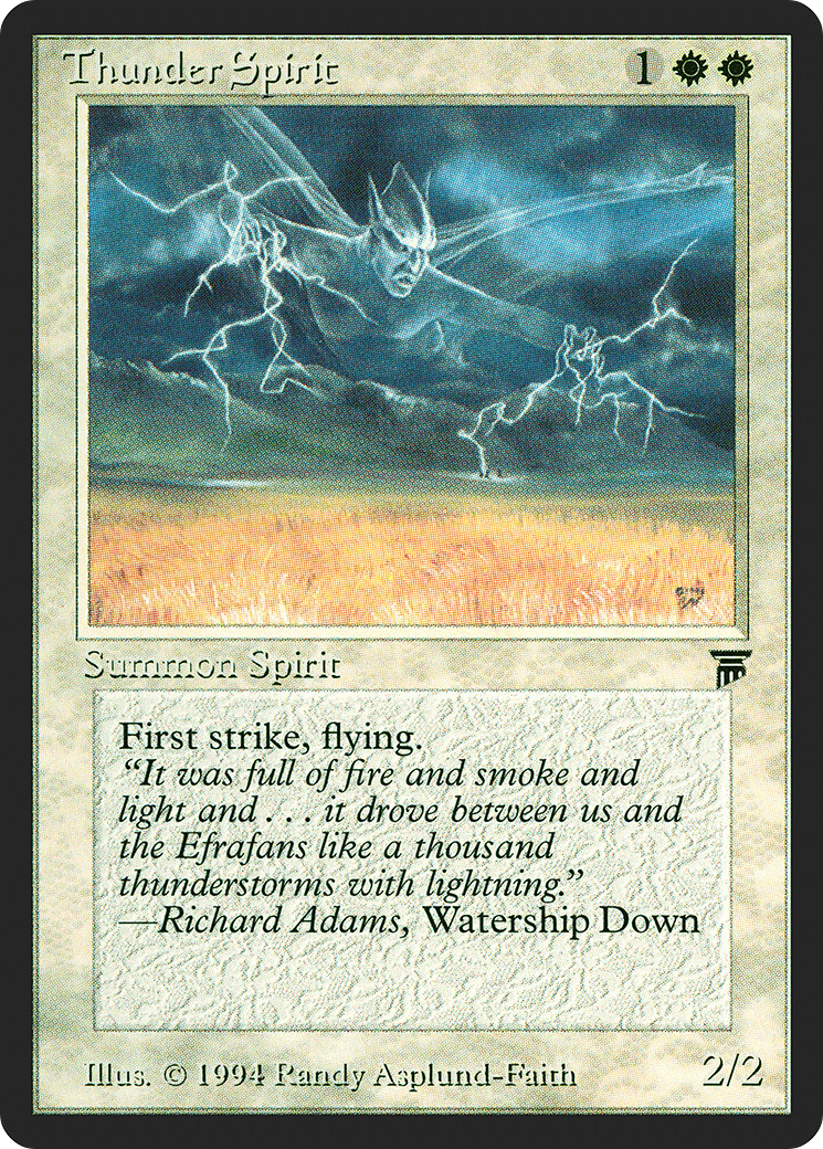 Thunder Spirit (LEG-039) [Oldschool] Legends MTG Single Wizards of the Coast