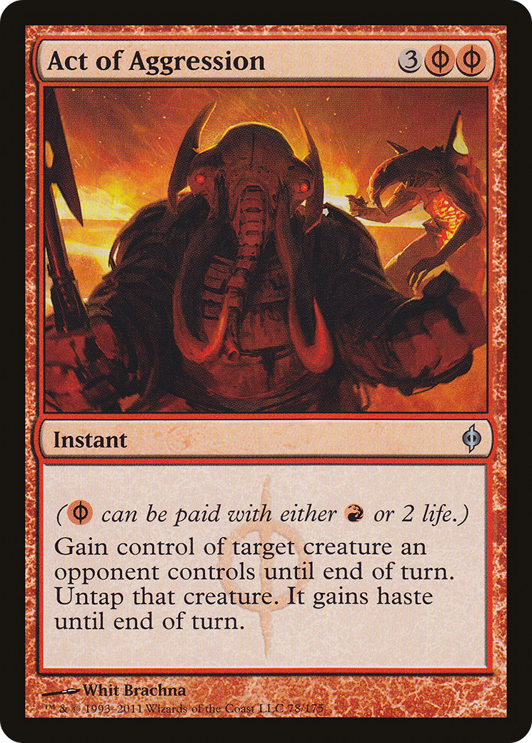 Act of Aggression (NPH-078) [New Phyrexia] MTG Single Wizards of the Coast
