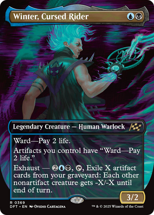 Winter, Cursed Rider (DFT-369) [Aetherdrift] (Borderless) MTG Single Wizards of the Coast