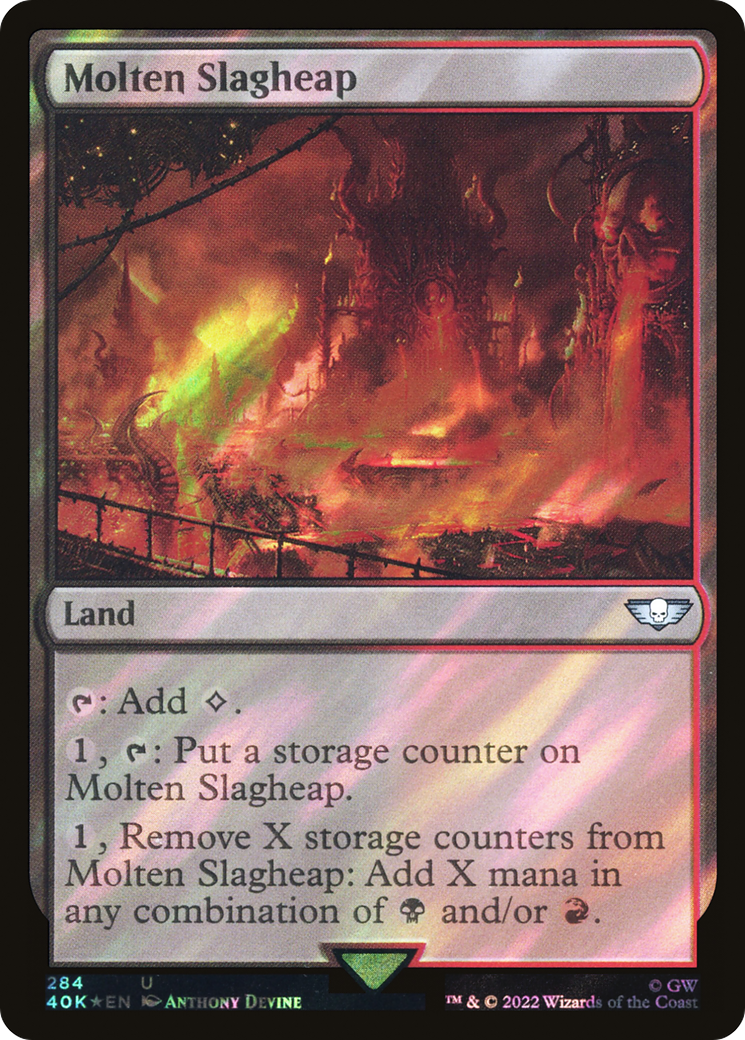Molten Slagheap (40K-284★) [Warhammer 40,000 Commander] Foil MTG Single Wizards of the Coast