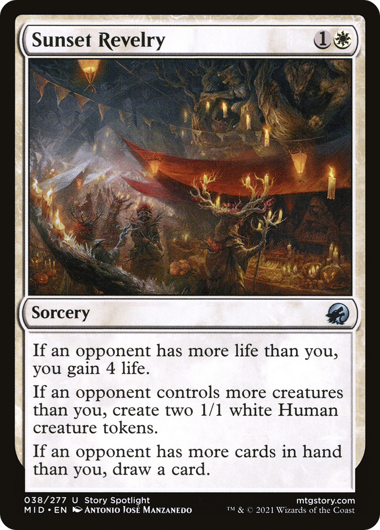 Sunset Revelry (MID-038) [Innistrad: Midnight Hunt] MTG Single Wizards of the Coast