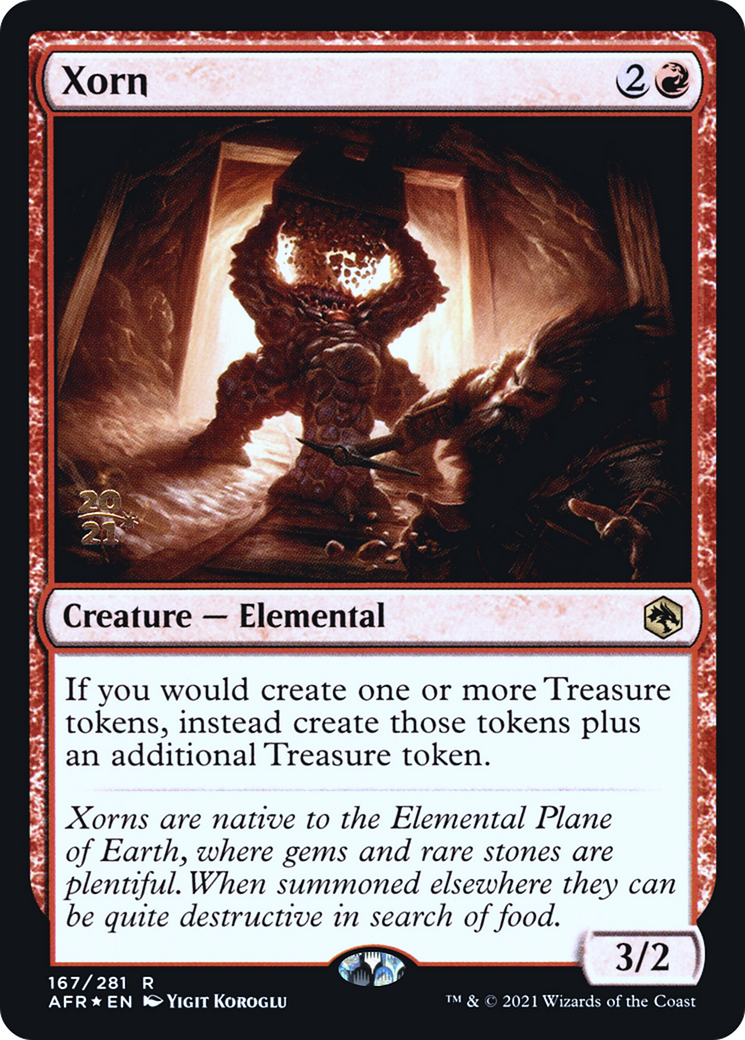 Xorn (PRE-167) [Adventures in the Forgotten Realms Promos] Foil MTG Single Wizards of the Coast