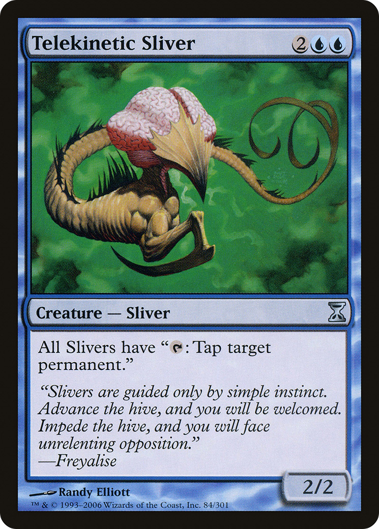 Telekinetic Sliver (TSP-084) [Time Spiral] Foil MTG Single Wizards of the Coast