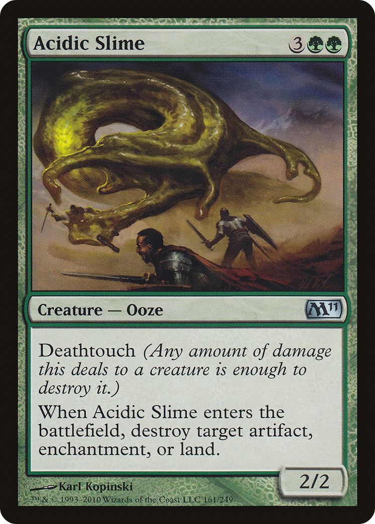 Acidic Slime (M11-161) [Magic 2011] Foil MTG Single Wizards of the Coast