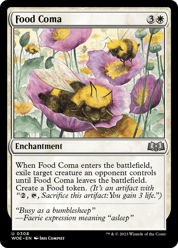 Food Coma (WOE-308) [Wilds of Eldraine] MTG Single Wizards of the Coast