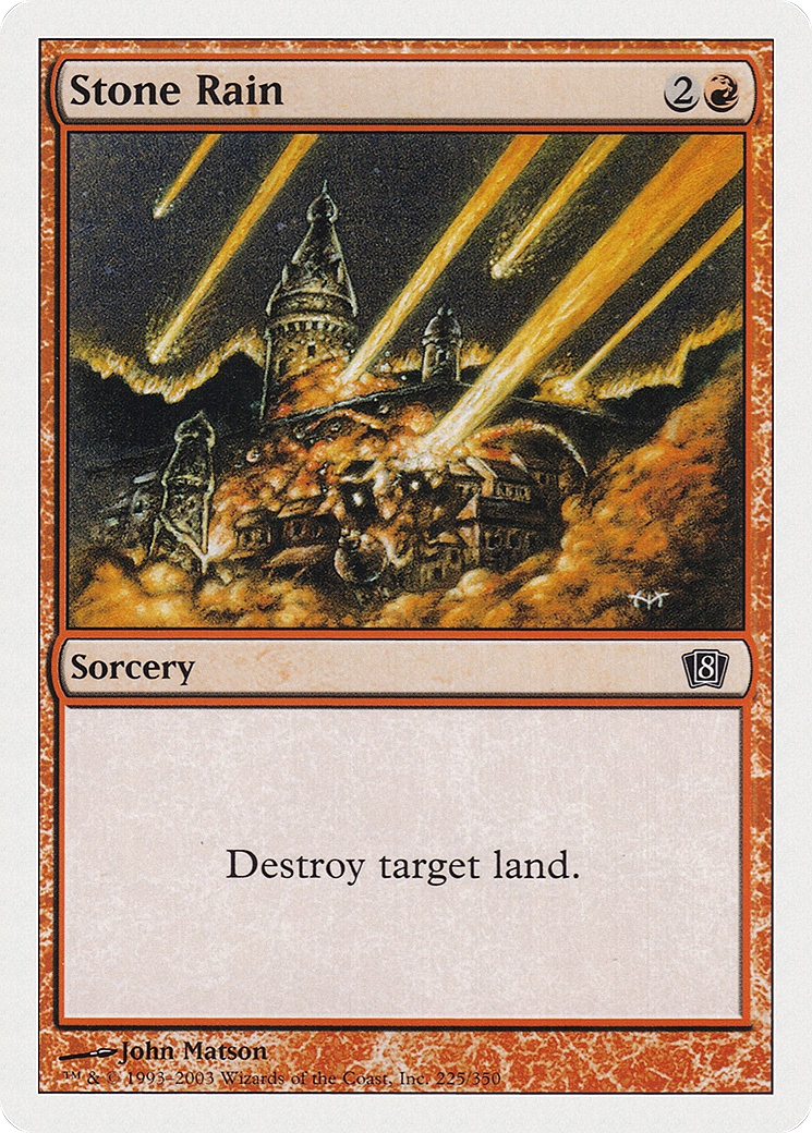 Stone Rain (8ED-225) [8th Edition] MTG Single Wizards of the Coast