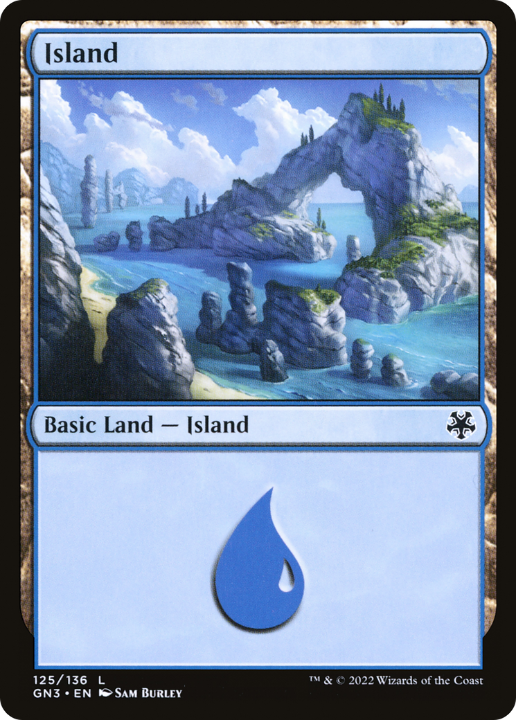Island (GN3-125) [Misc] Game Night: Free-for-All MTG Single Wizards of the Coast