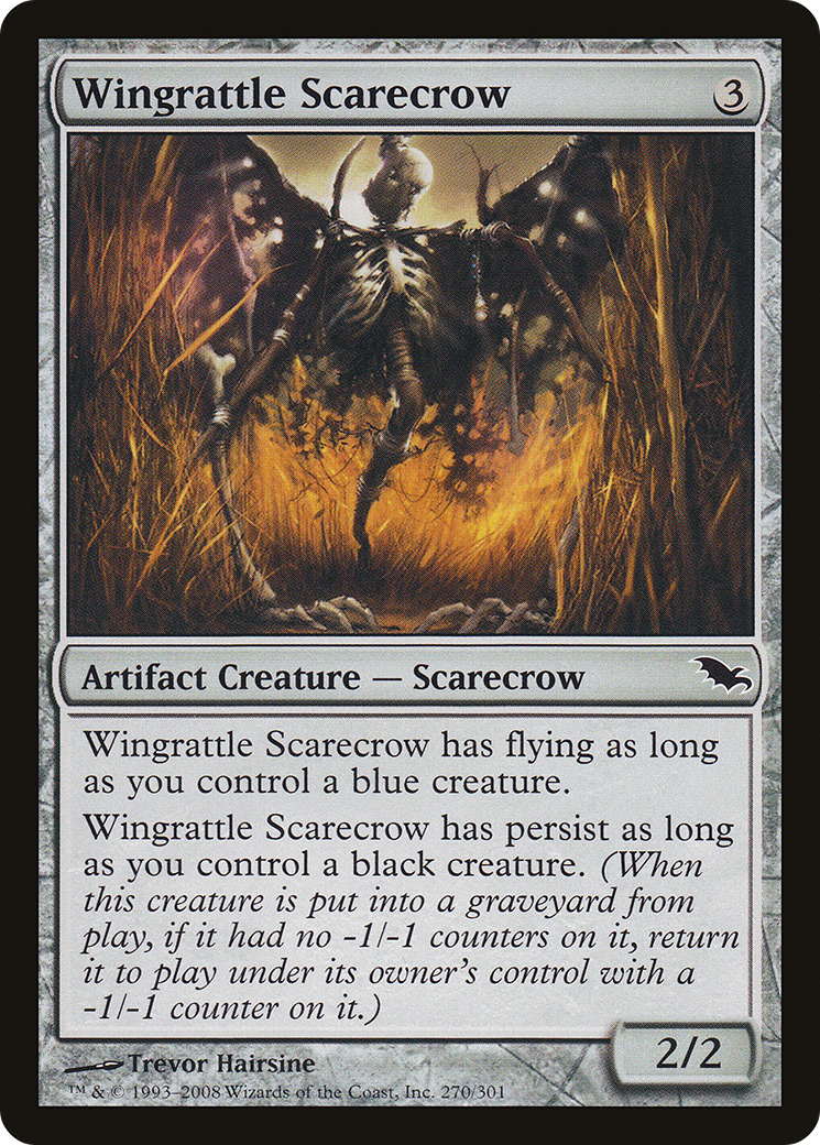 Wingrattle Scarecrow (SHM-270) [Shadowmoor] MTG Single Wizards of the Coast
