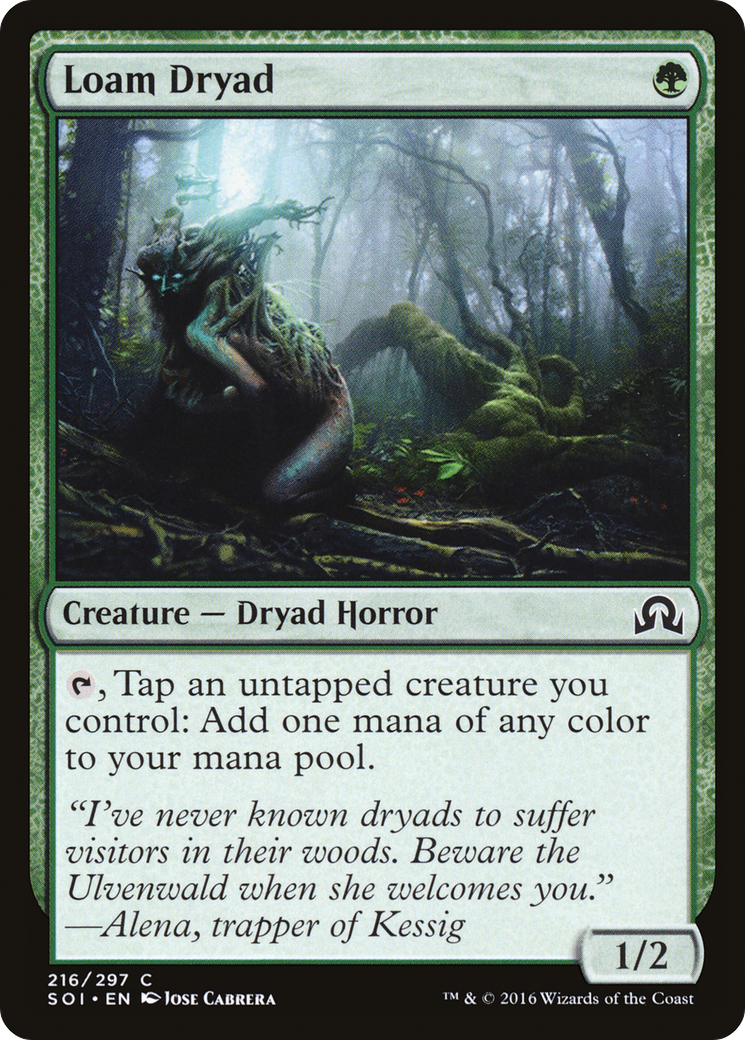 Loam Dryad (SOI-216) [Shadows over Innistrad] MTG Single Wizards of the Coast