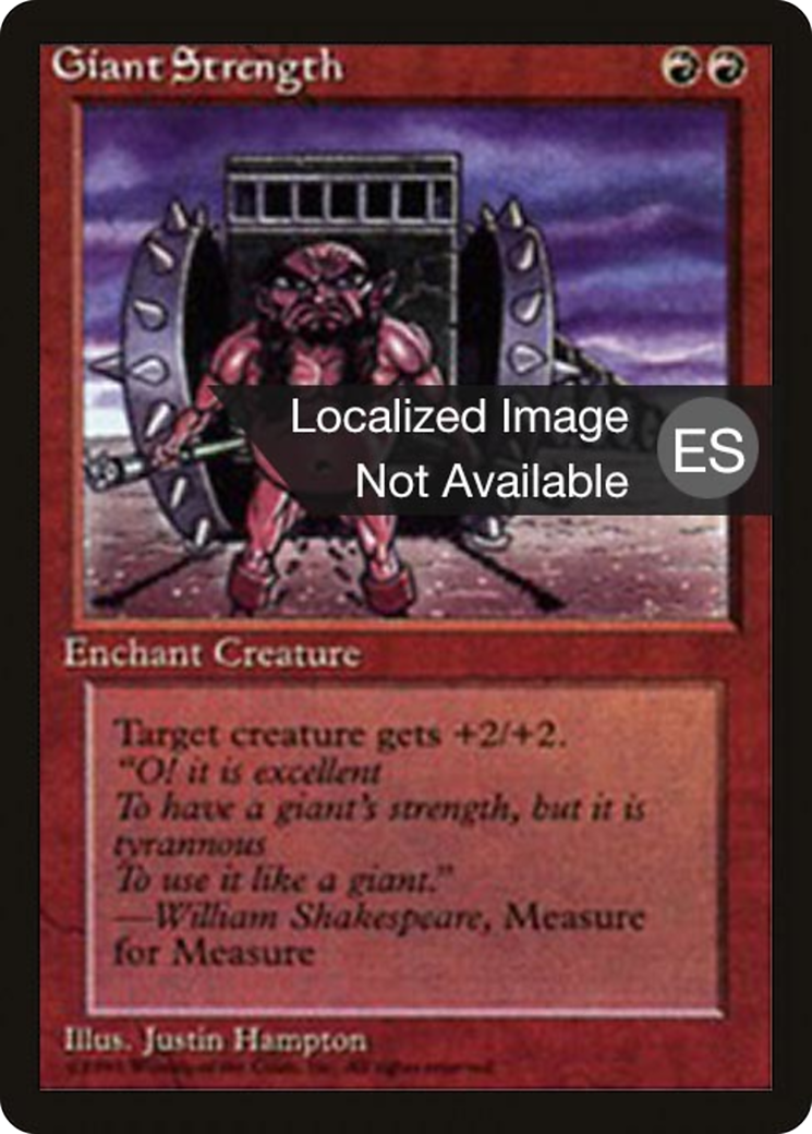 Giant Strength (4BB-196) [Fourth Edition Foreign Black Border] MTG Single Wizards of the Coast