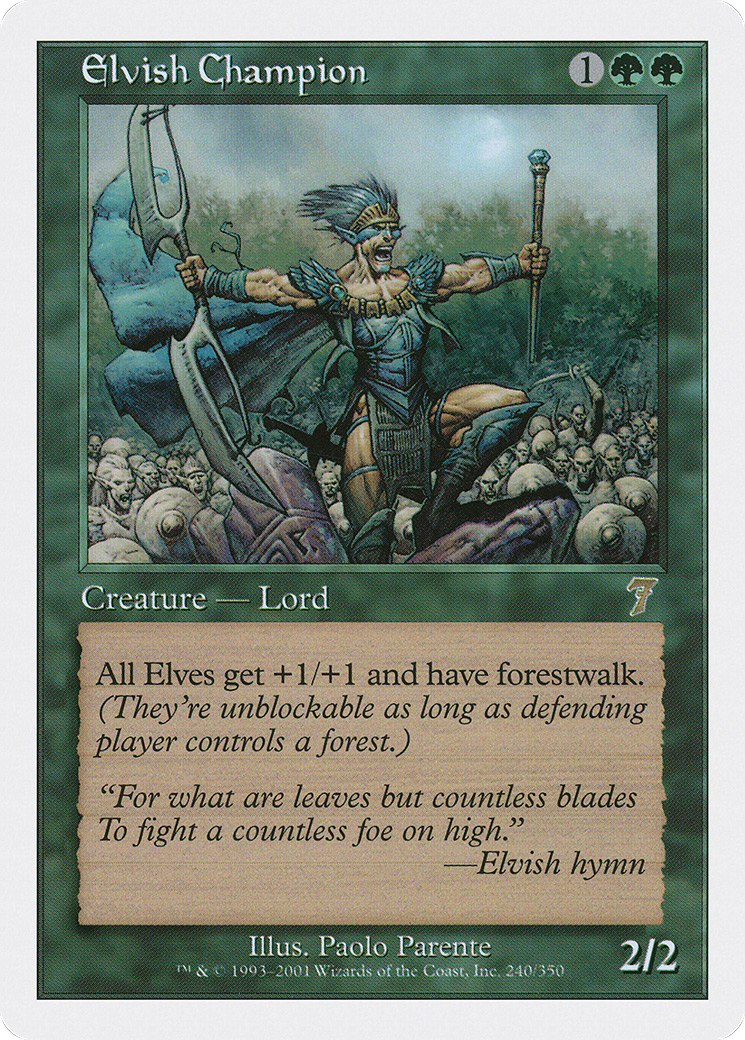 Elvish Champion (7ED-240) [7th Edition] Foil MTG Single Wizards of the Coast