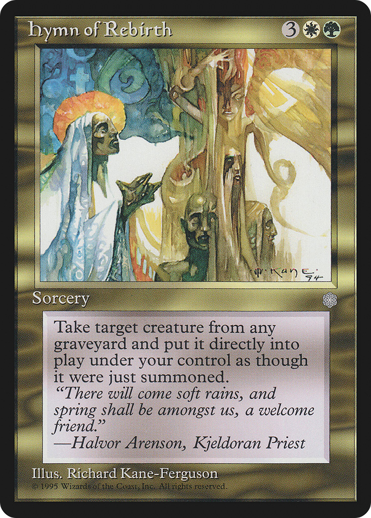 Hymn of Rebirth (ICE-295) [Ice Age] MTG Single Wizards of the Coast