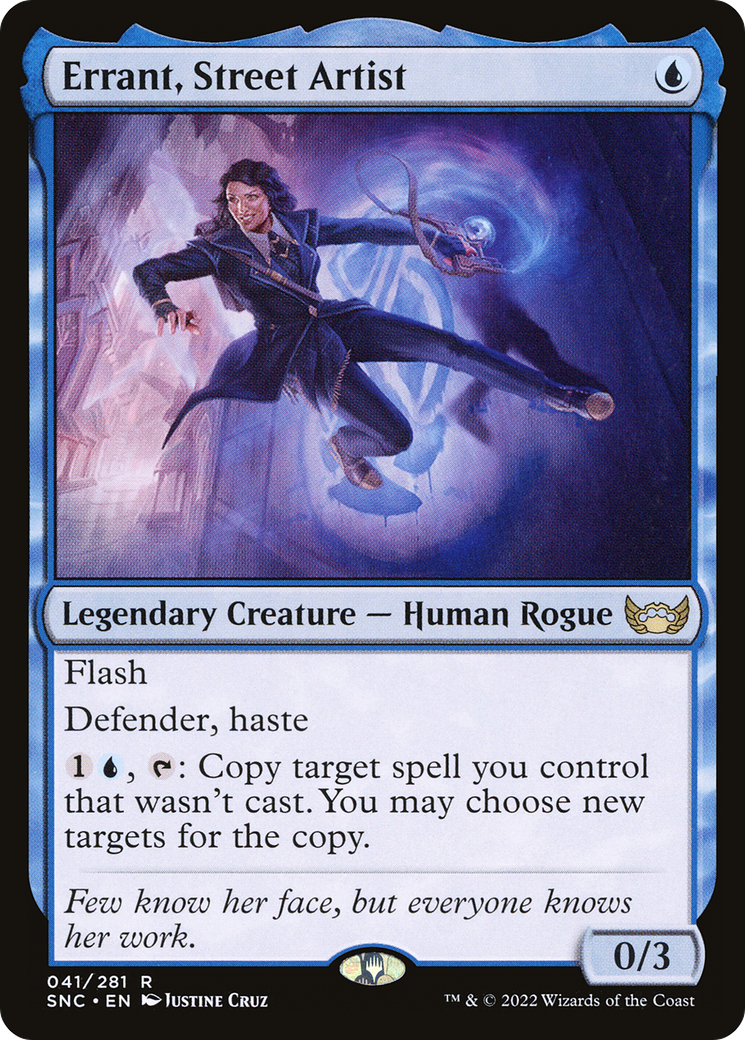Errant, Street Artist (SNC-041) [Streets of New Capenna] Foil MTG Single Wizards of the Coast