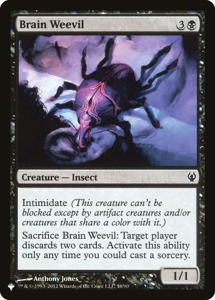 Brain Weevil (LIST-DDJ-58) [Mystery Booster] The List MTG Single Wizards of the Coast