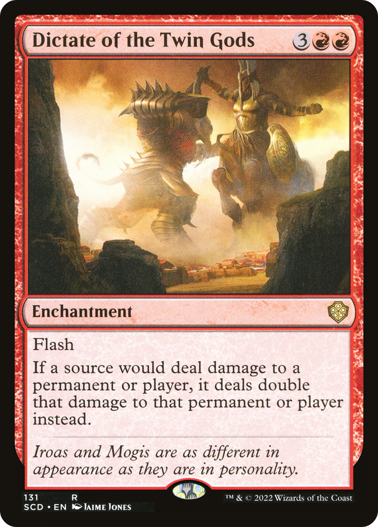 Dictate of the Twin Gods (SCD-131) [Starter Commander Decks] MTG Single Wizards of the Coast
