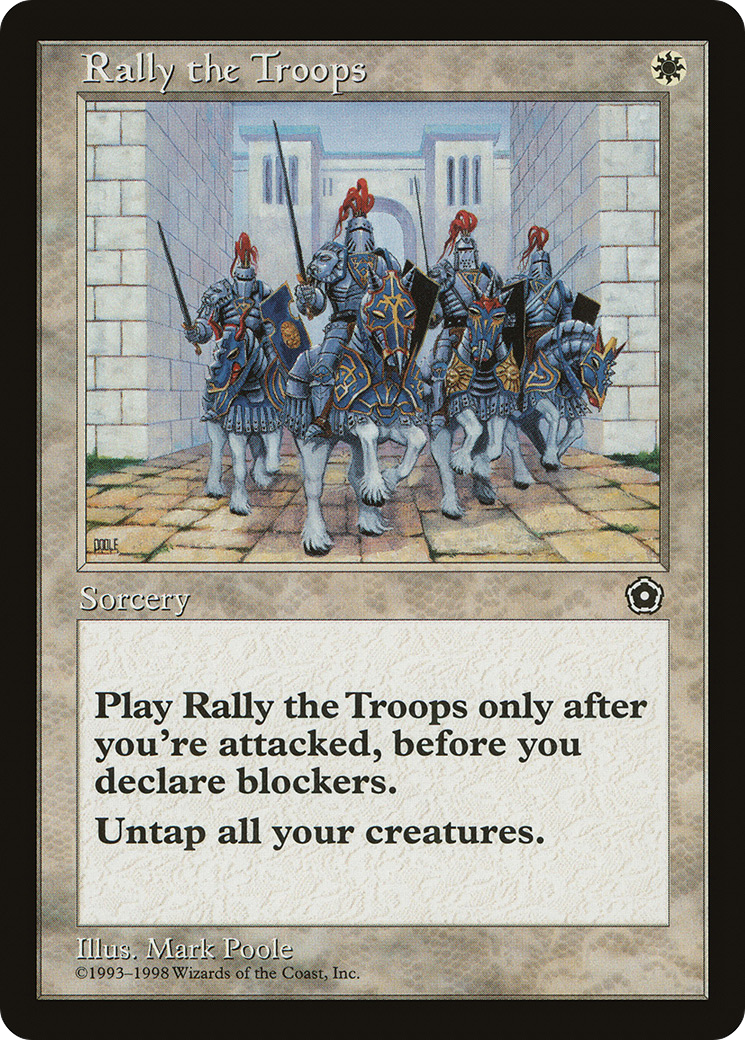 Rally the Troops (P02-019) [Misc] Portal Second Age MTG Single Wizards of the Coast