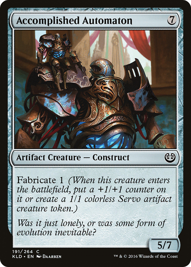 Accomplished Automaton (KLD-191) [Kaladesh] Foil MTG Single Wizards of the Coast